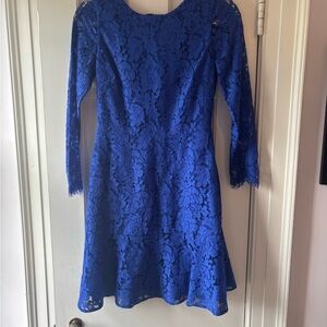J Crew Long-Sleeve Dress in Floral Lace. Size 0